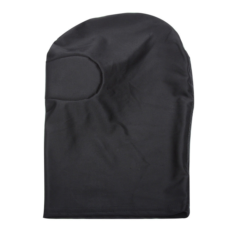 Lukket spandex maske, sort