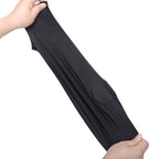 Spandex maske m. øjenhuller, sort