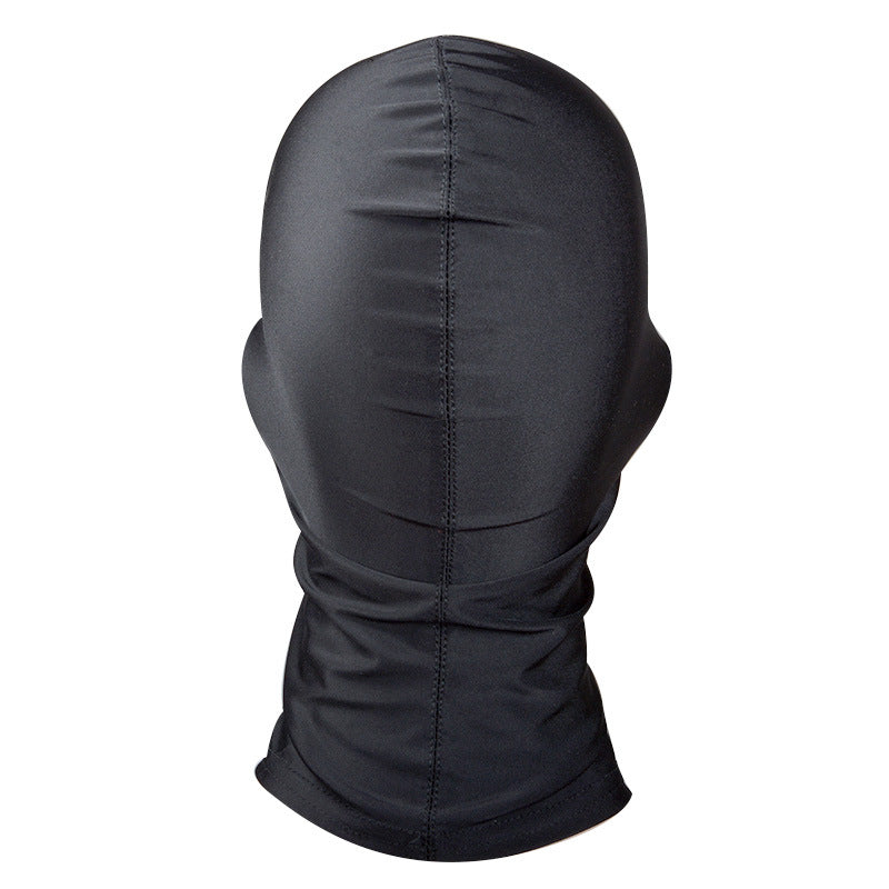Spandex maske m. øjenhuller, sort