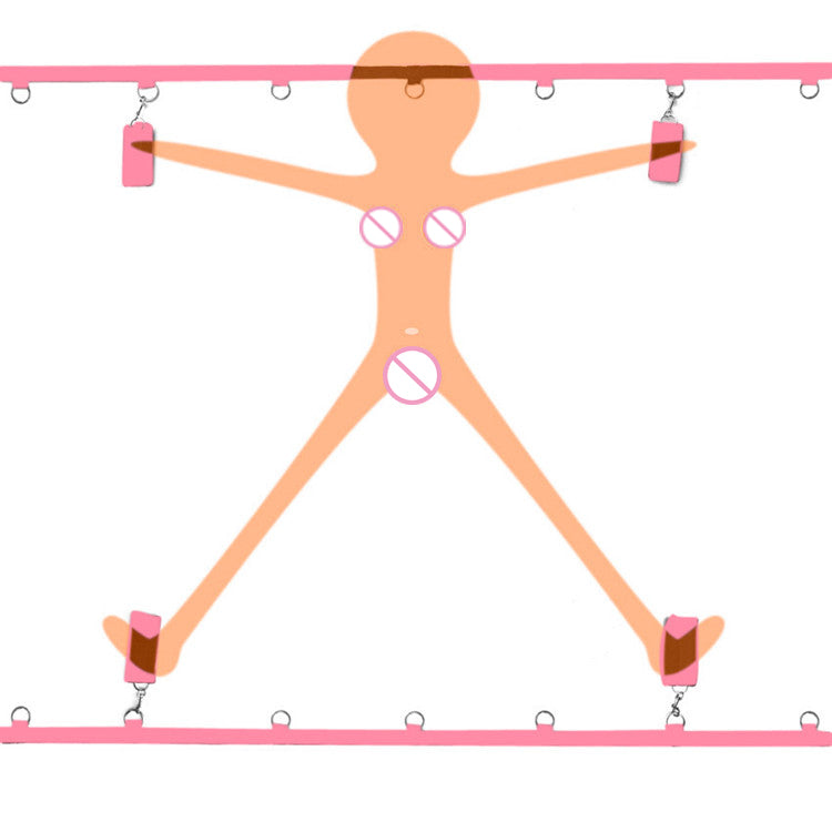 Bondage bindesæt til sengen, pink