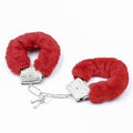 Røde plys-cuffs