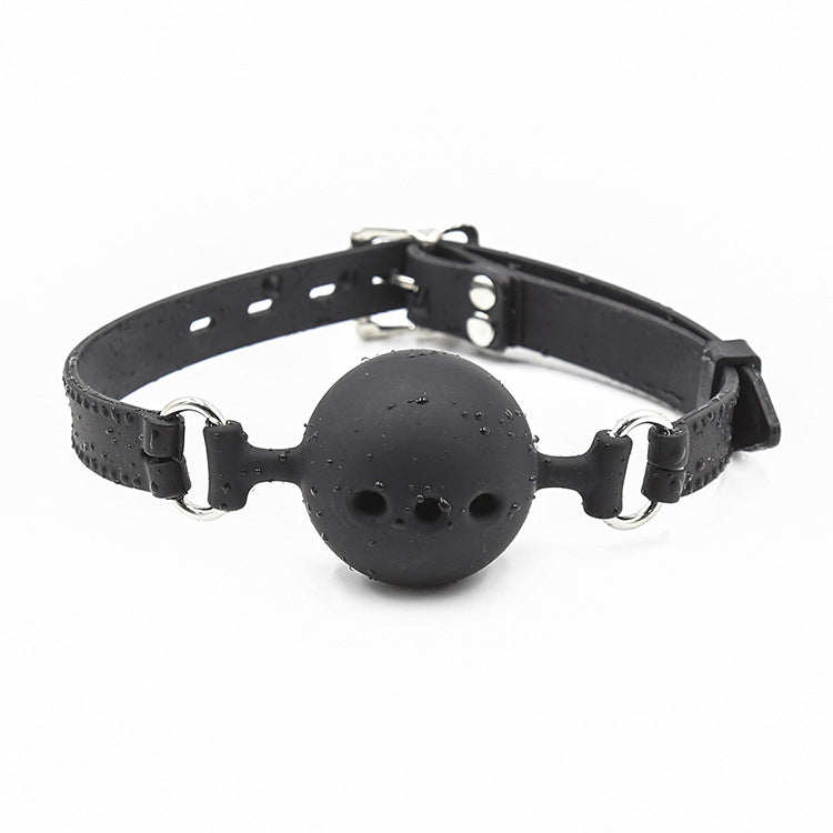 Silikone ballgag, sort 
