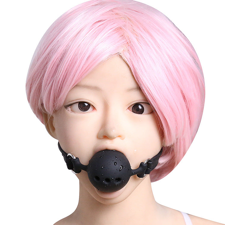 Silikone ballgag, sort 