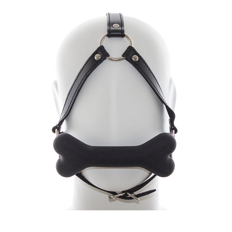SM maske hundeben gag, sort