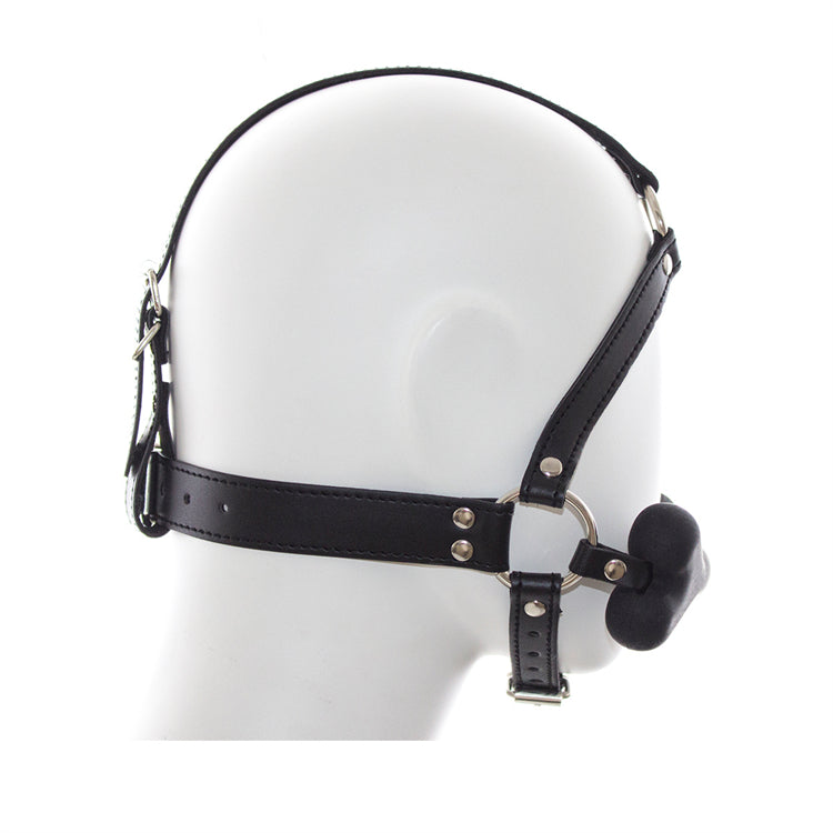 SM maske hundeben gag, sort