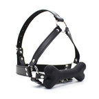 SM maske hundeben gag, sort