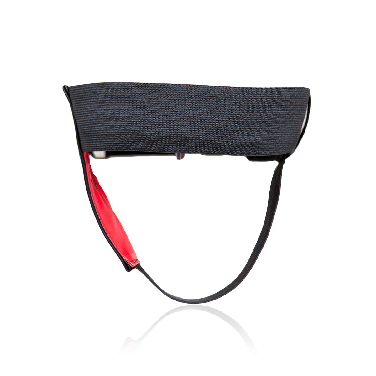 Harness til strap-on dildoer, vendbar sort/rød