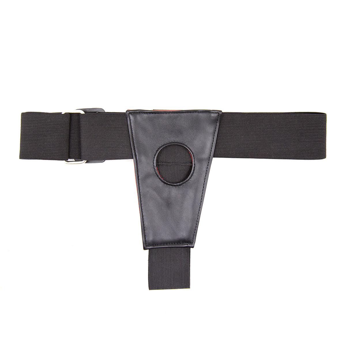 Harness til strap-on dildoer, vendbar sort/rød