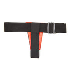 Harness til strap-on dildoer, vendbar sort/rød