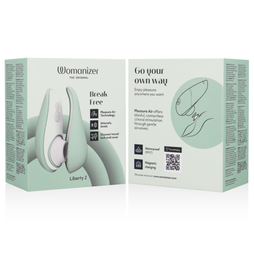 WOMANIZER - LIBERTY 2 CLITORIS STIMULATOR &amp; SUCTION LIGHT GREEN