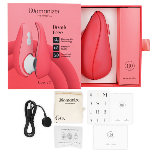 WOMANIZER - LIBERTY 2 CLITORIS STIMULATOR &amp; SUCTION PINK