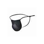 MOB - TRANSPARENT T-SHAPED THONG BLACK SIZE L/XL