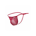 MOB - RED T-SHAPED TRANSPARENT THONG SIZE S/M