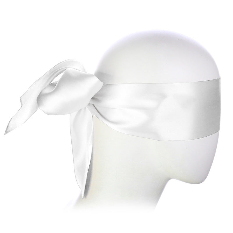 Satin hvid blindfold shhhhhhhhh....