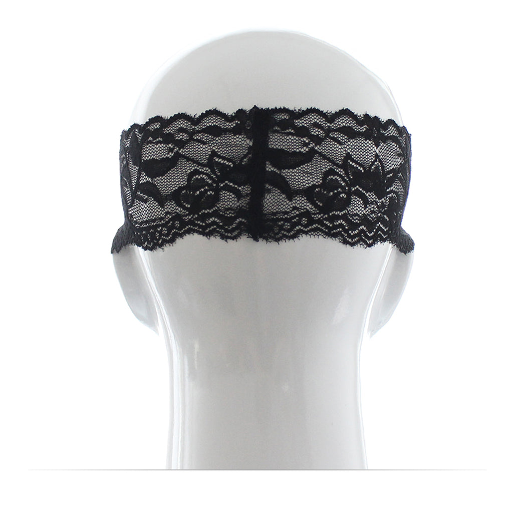Smuk mønstret blindfold - sort