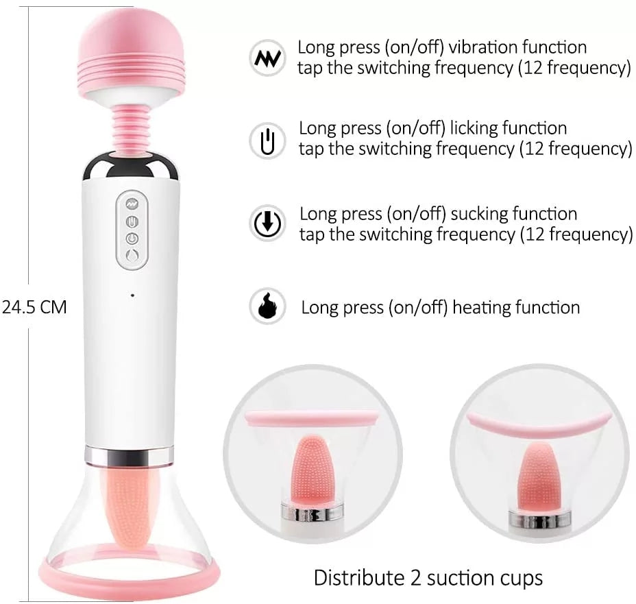 Deluxe vibrator 4-i-1 multi wonder