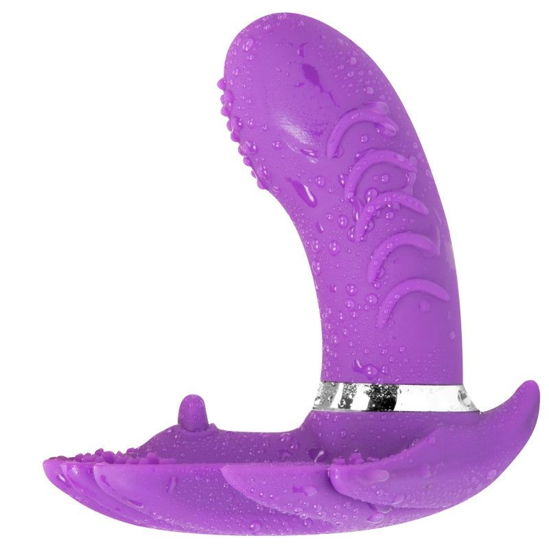 Trusse vibrator med fjernbetjening - purple