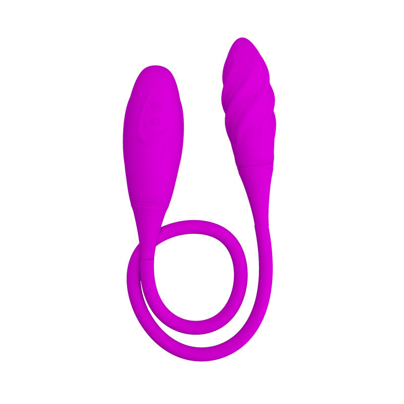 Double head vibrator egg, lilla
