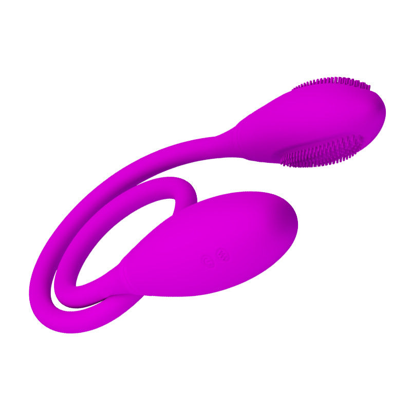 Double head vibrator egg, lilla