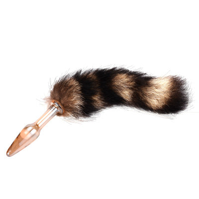 Glass buttplug GOLD m. hale