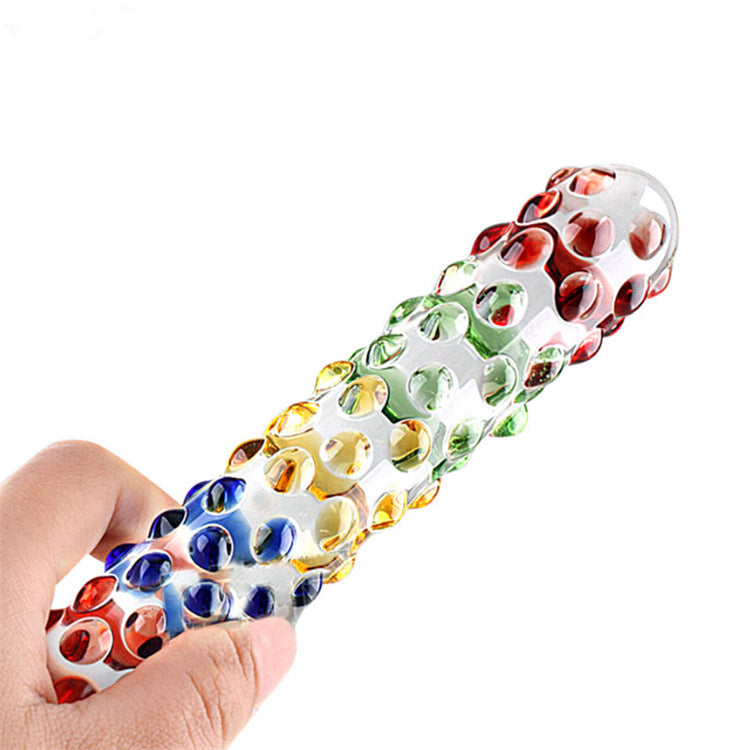 Glasdildo TRUE COLORS 17cm 