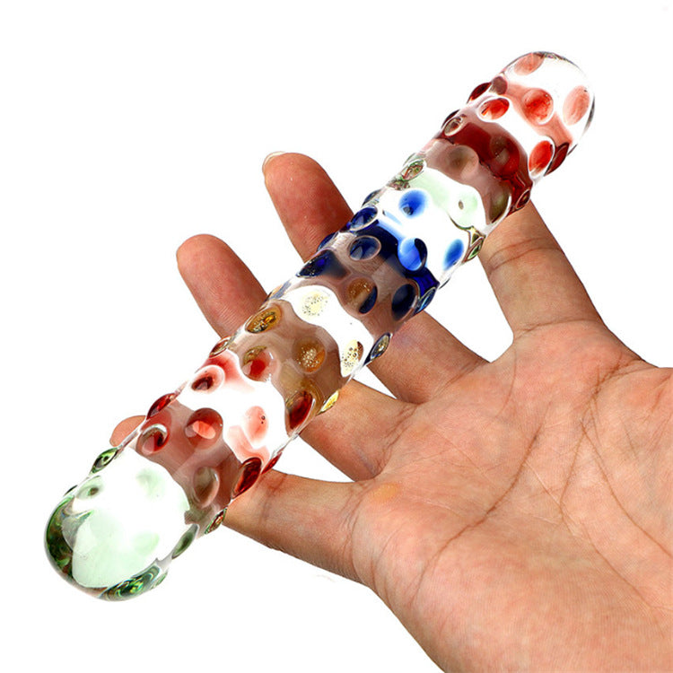 Glasdildo TRUE COLORS 17cm 