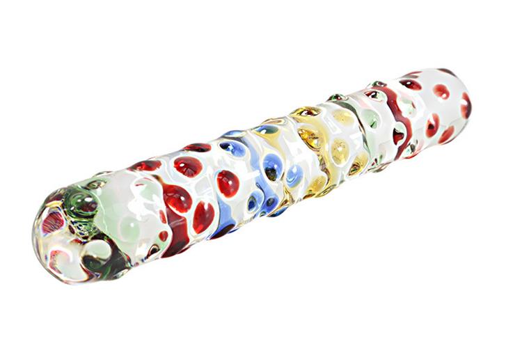 Glasdildo TRUE COLORS 17cm 