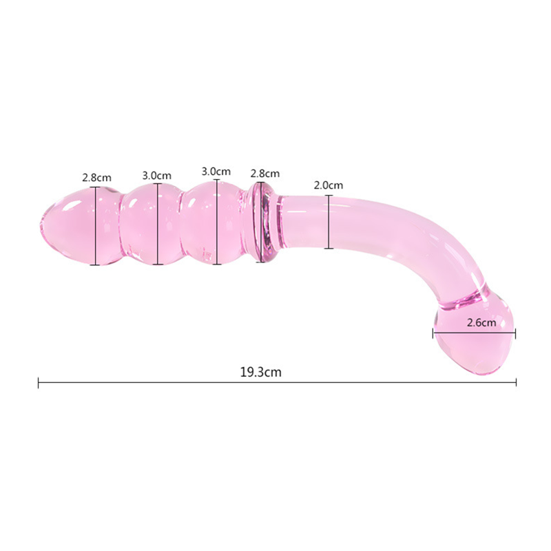 Glasdildo PINKY 18cm