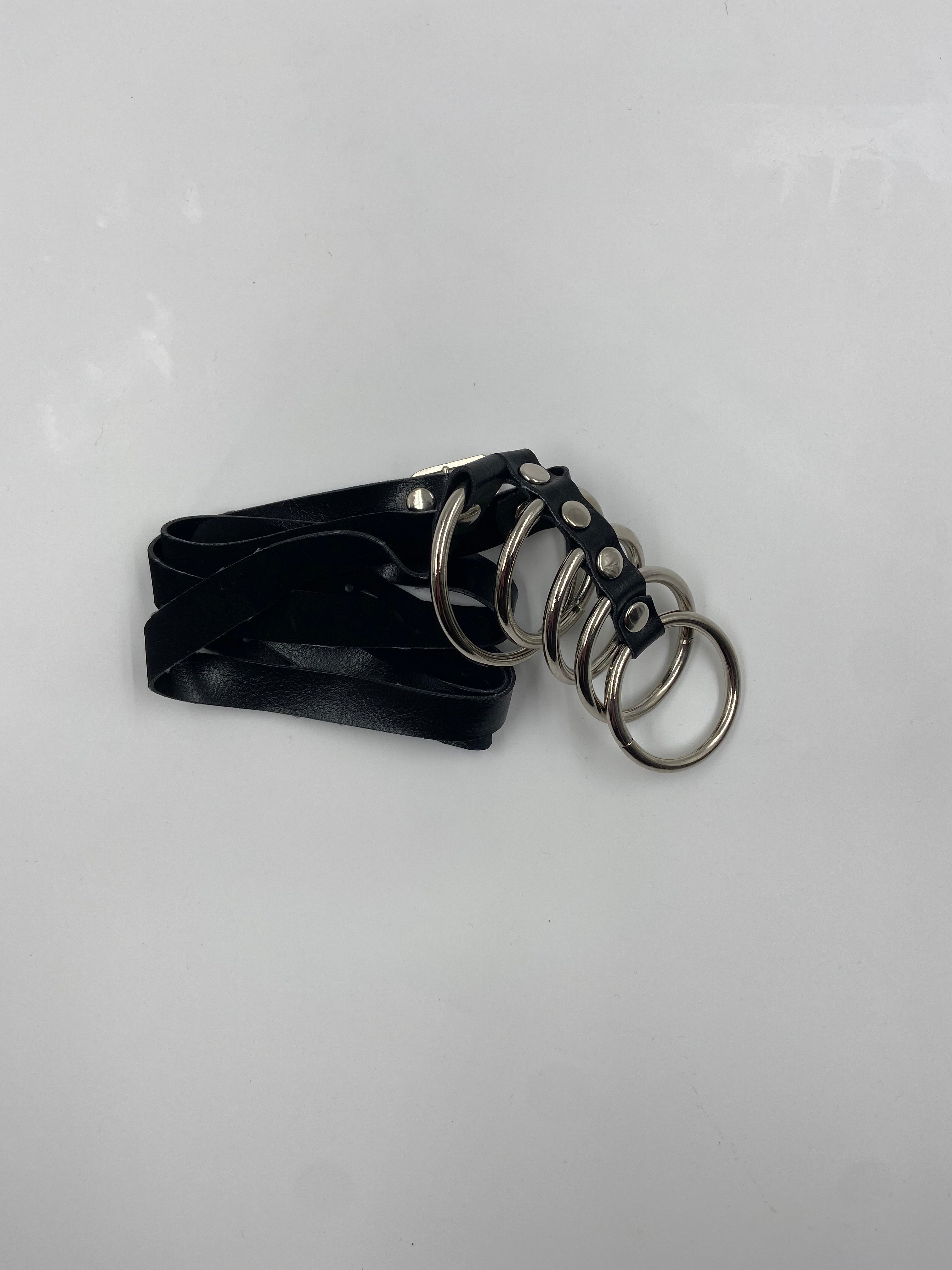 Metal Penisring med 5 Ringe