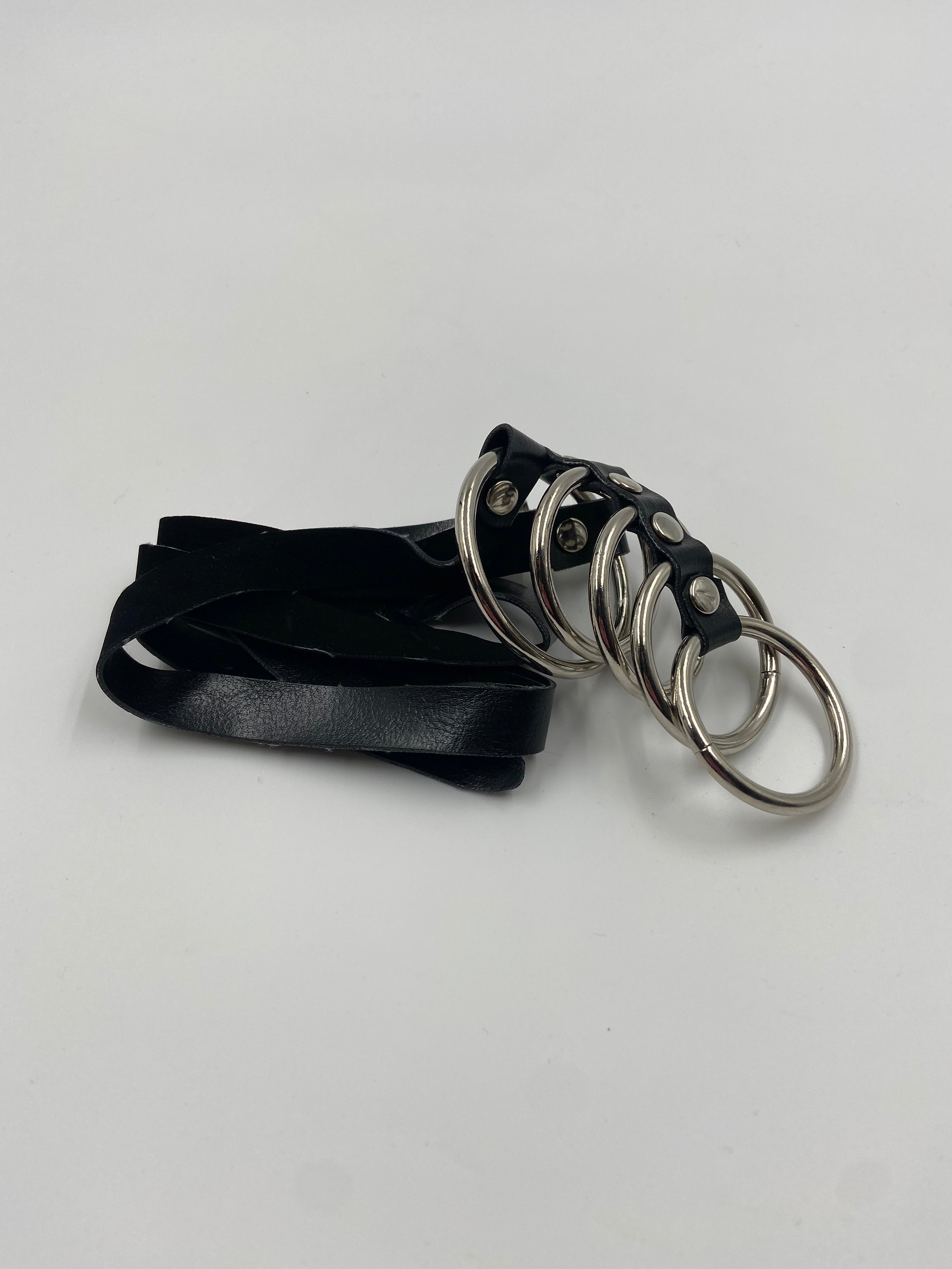 Metal Penisring med 5 Ringe