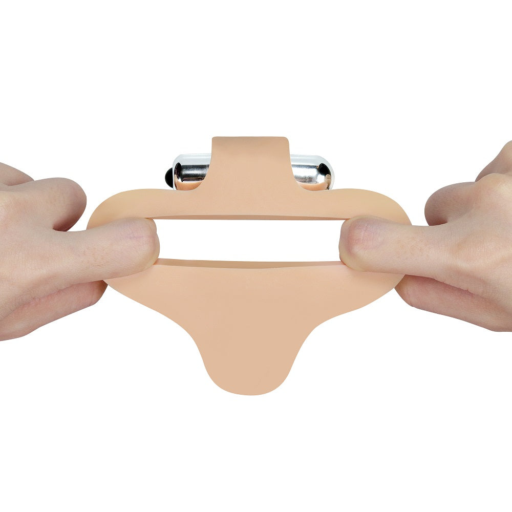 Penisring m. anal plug og mini vibrator