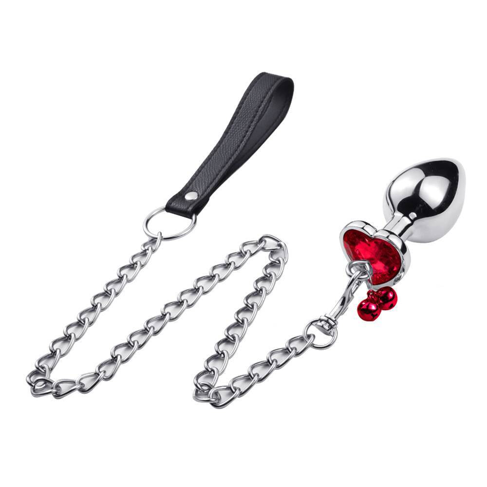 Stort analplug chain/bells - large