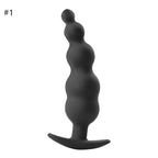 Buttplugs sæt silikone - sort