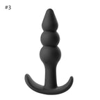 Buttplugs sæt silikone - sort