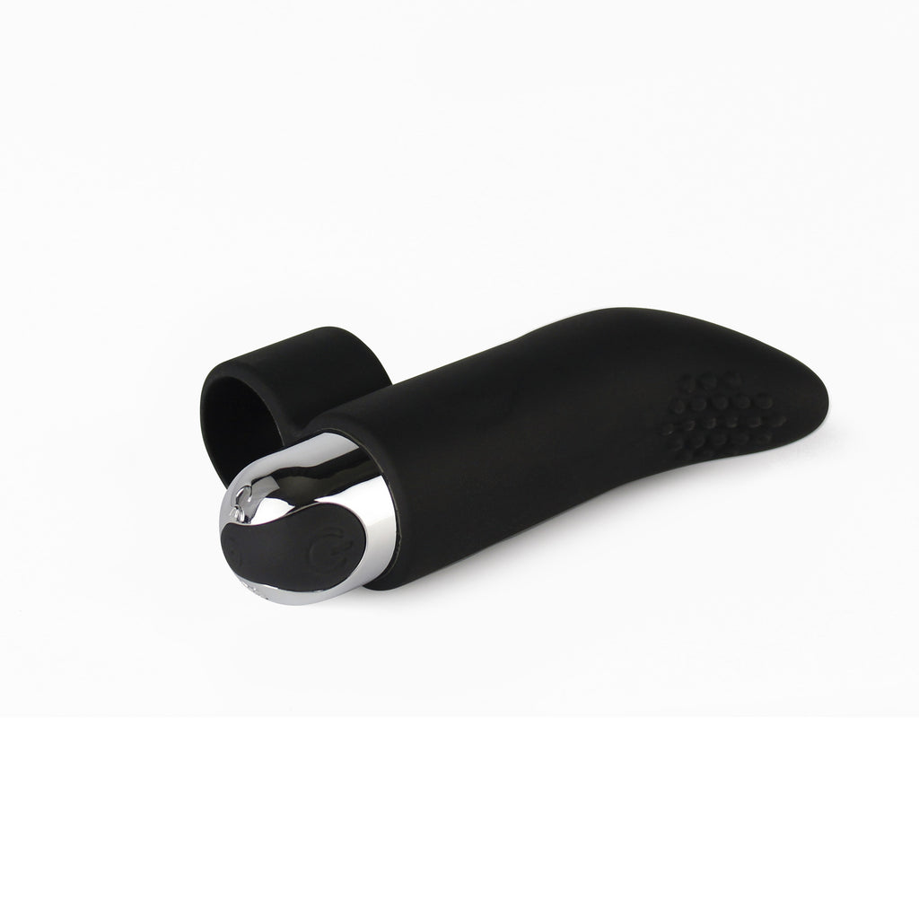 Fingervibrator silikone touch, sort
