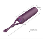 Klitorisvibrator long love 18cm, lilla