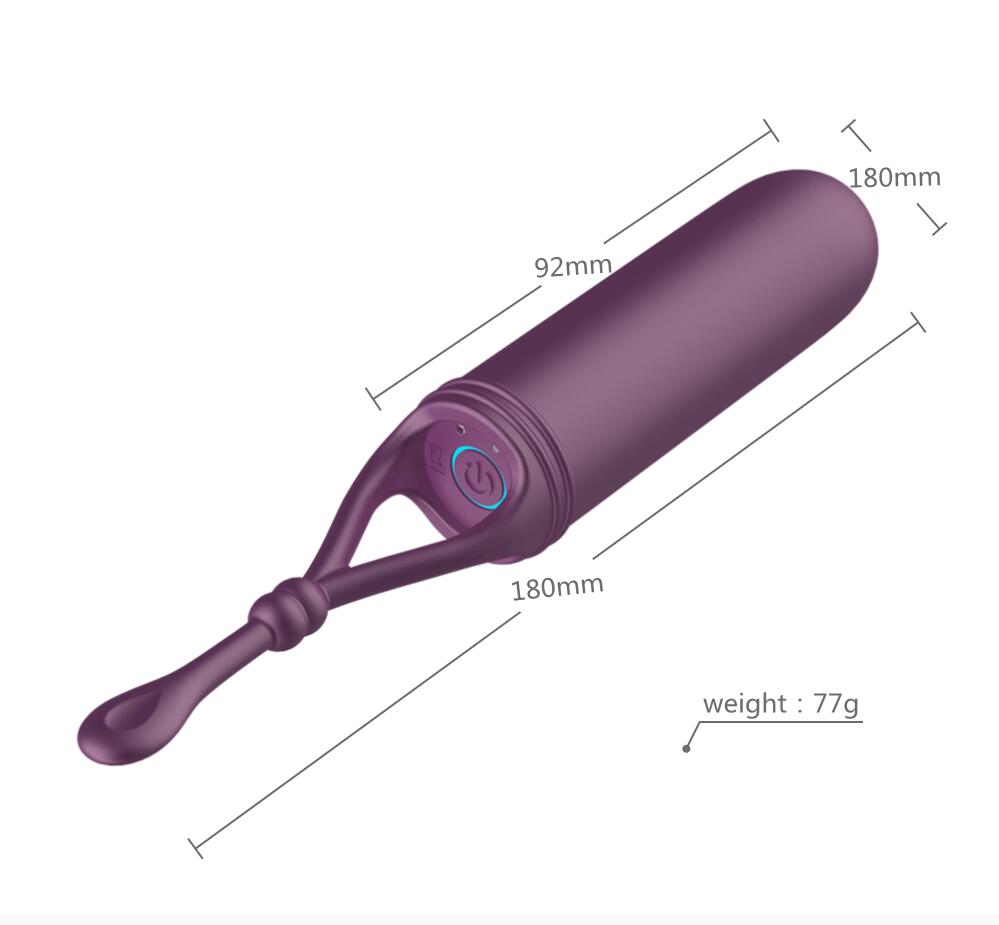 Klitorisvibrator long love 18cm, lilla