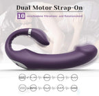 Vibrator dildo double fun, lilla 