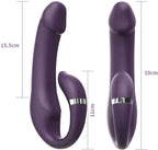 Vibrator dildo double fun, lilla 