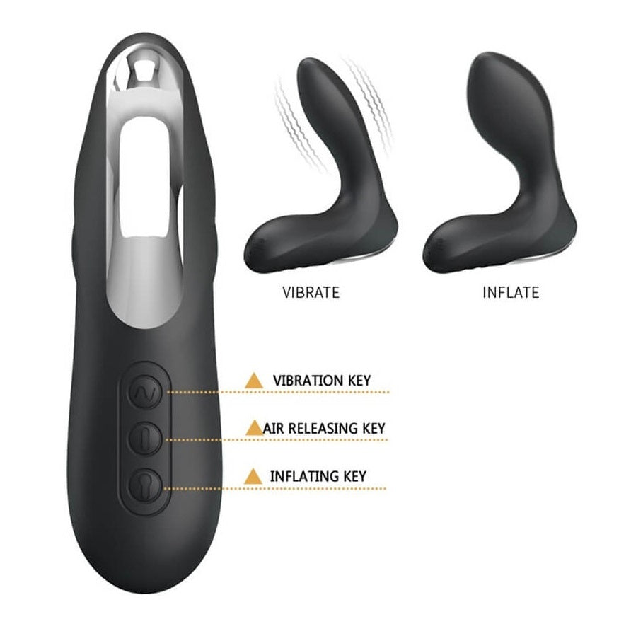 Udvidende prostata vibrator silikone