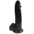 Klassisk dildo med sugekop 17cm, sort