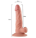 Realistisk penis dildo med sugekop 19cm