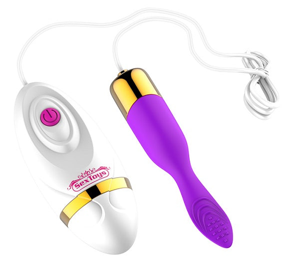 Klitoris vibrator med fjernbetjening, lilla
