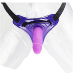Harness m. aftagelig dildo. purple