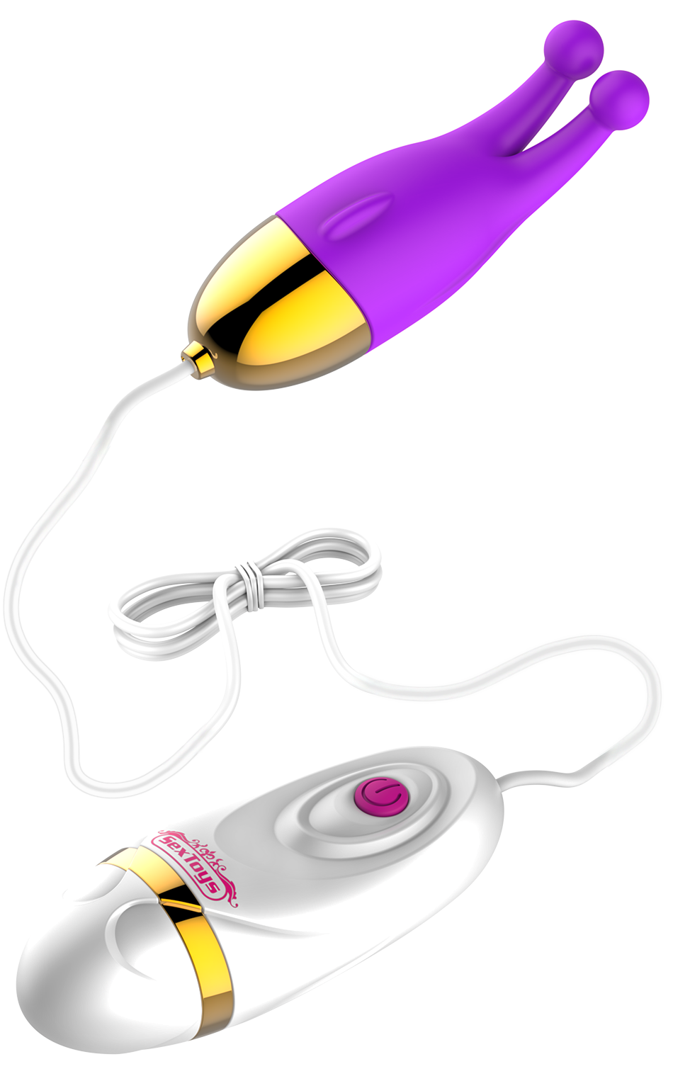 Fjernstyret klitoris vibrator, lilla 