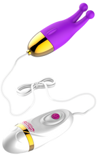 Fjernstyret klitoris vibrator, lilla 