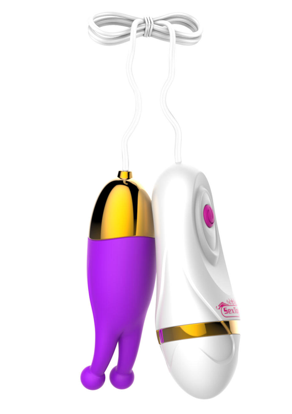 Fjernstyret klitoris vibrator, lilla 
