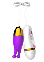 Fjernstyret klitoris vibrator, lilla 