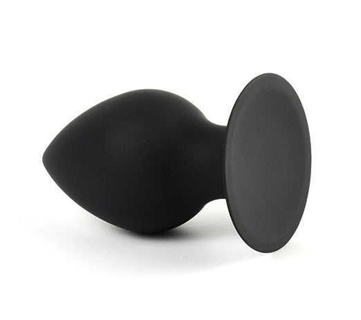 Diamond silikone buttplug large - sort