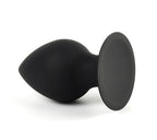 Diamond silikone buttplug large - sort